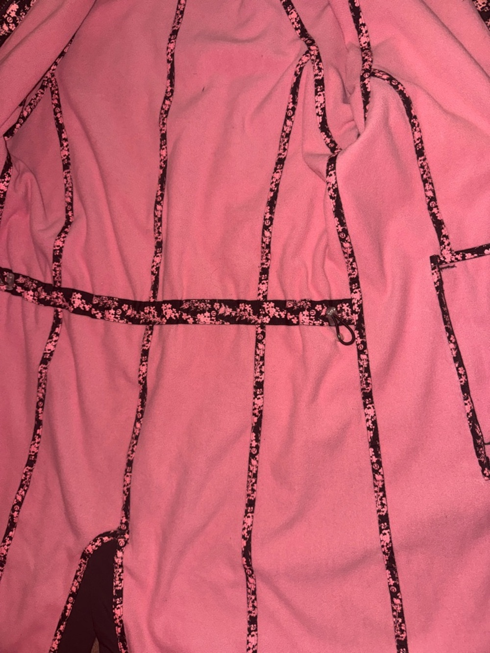 Lululemon Fleece Lined Hooded Jacket Long Brown Pink Lining Size 6 NWOT - Picture 9 of 16